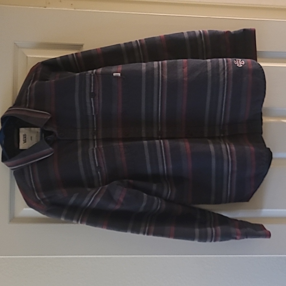 Mens Vans striped jacket with lining size L